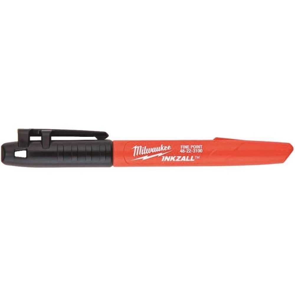 Milwaukee Inkzall Black Marker Lot of 6 Markers